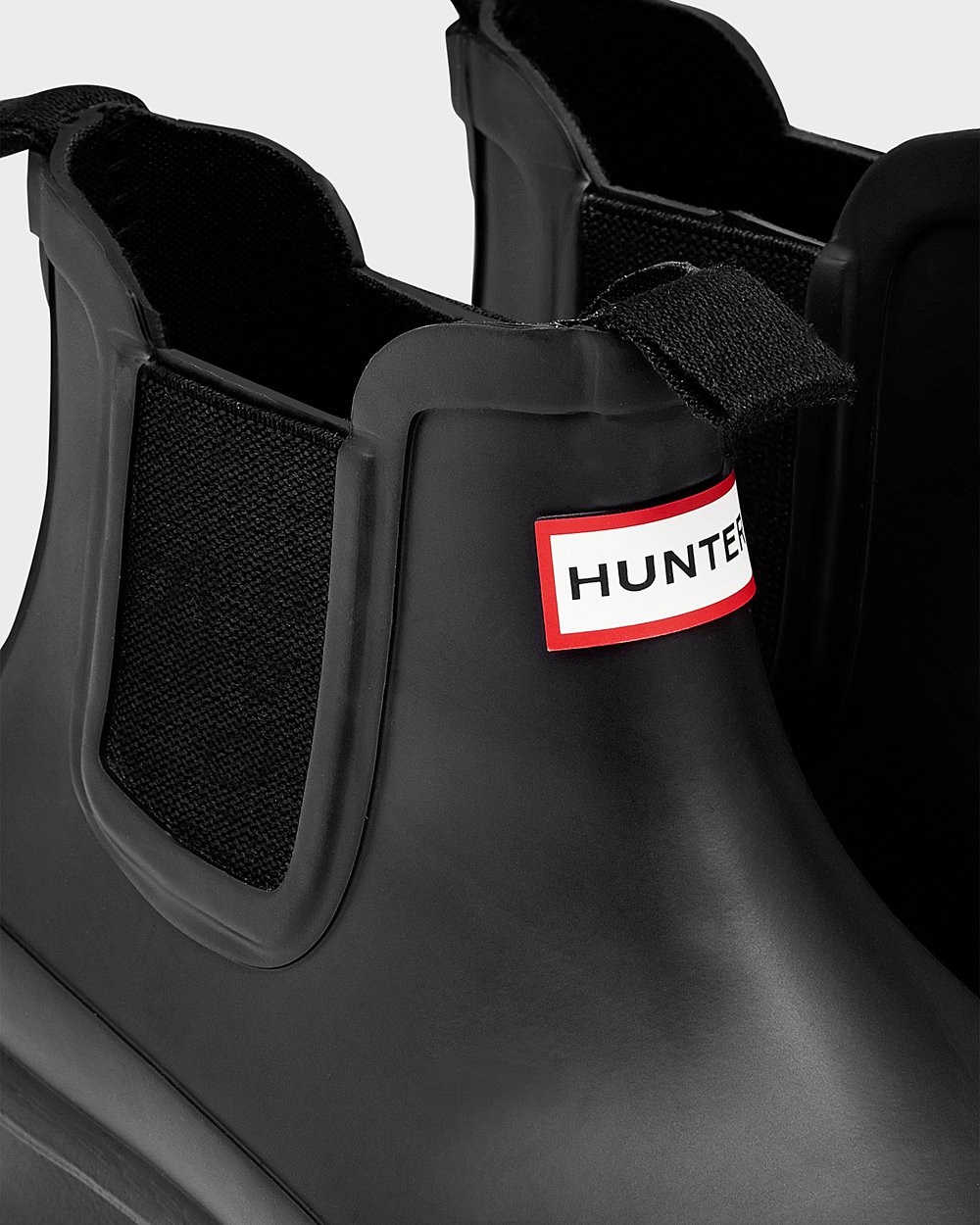 Hunter Niños Original Big - Botas Chelsea Negras - 923-KSFWCO